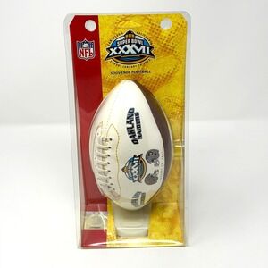2003 Super Bowl XXXVII 37 NFL Mini Football Tampa Bay Buccaneers Oakland Raiders